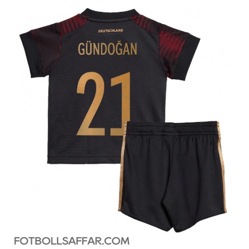 Tyskland Ilkay Gundogan #21 Bortadräkt Barn VM 2022 Kortärmad (+ Korta byxor)